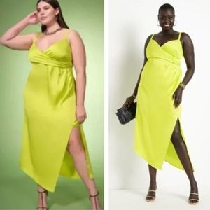 Eloquii Satin Strappy Dress